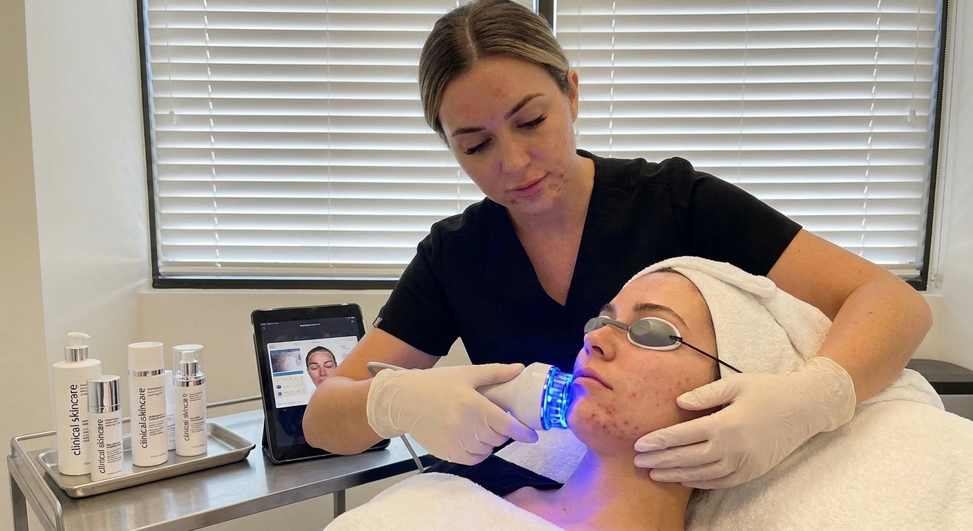 Professional facial treatment for hormonal breakouts in Mission Viejo