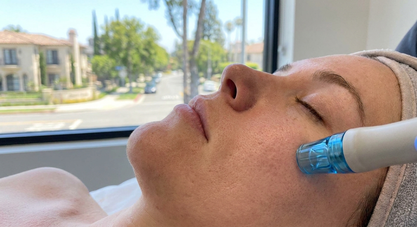 HydraFacials in Lake Forest for reducing large pores and improving skin texture